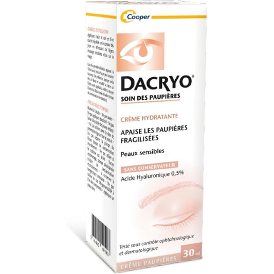 DACRYO - Crème hydratante - Soin des paupières 