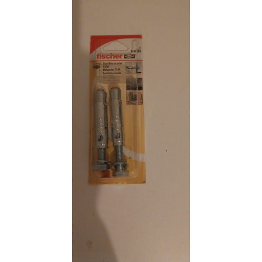 FISCHER Cheville lourde ta m10 s - Blister de 2. Bricolage quinquaillerie