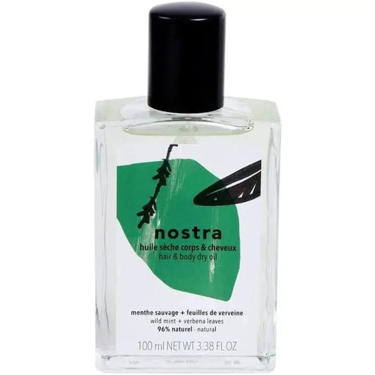 Huile Sèche Corps Et Cheveux Nostra Menthe Sauvage Et Verveine