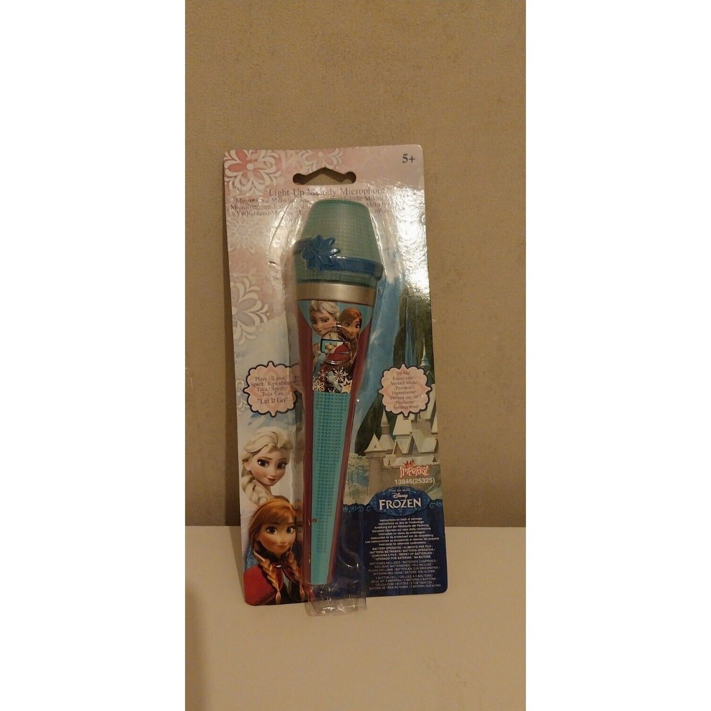 Microphone lumineux chantant La Reine des neiges de Disney 