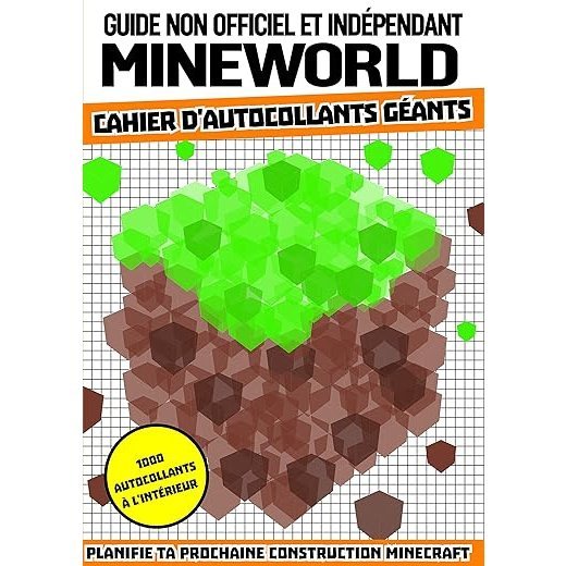 Minecraft mineworld 1000 autocollants et jeux