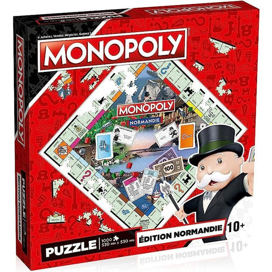 Puzzle Monopoly édition Normandie 1000 pièce
