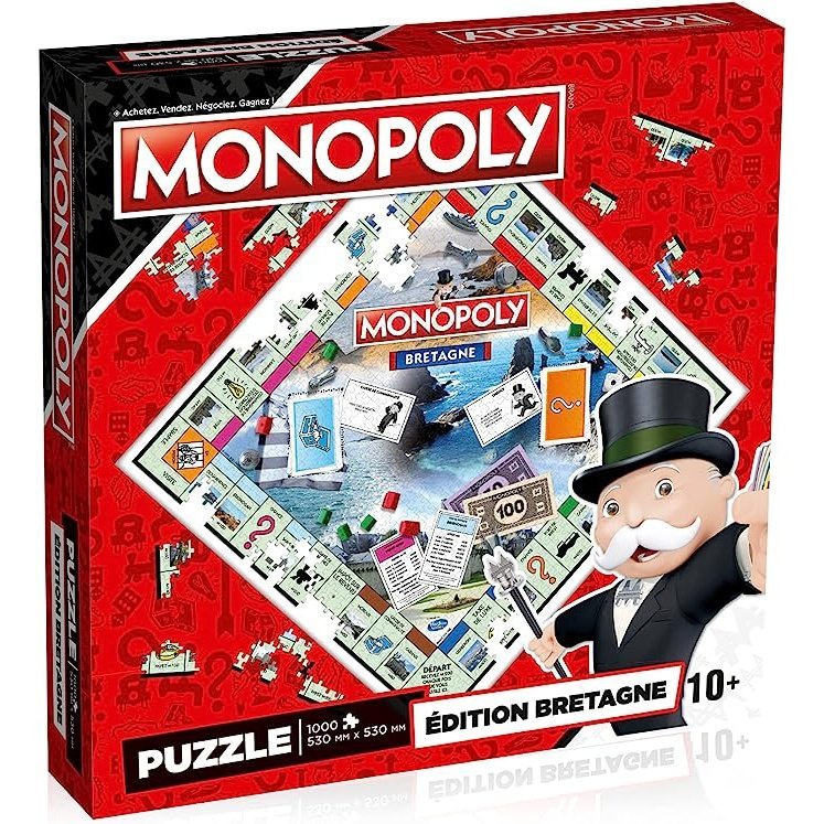 Puzzle Monopoly 1000 pièces Édition Bretagne