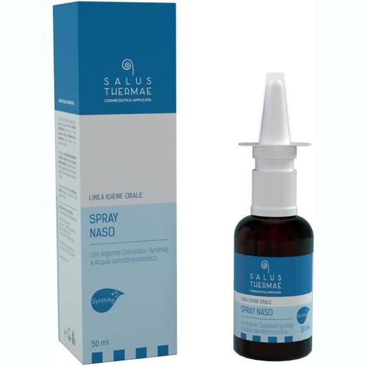 Spray nasal naturel, 50 ml - Avec argent colloïdal -Salus Thermae. Fabriqué en Italie