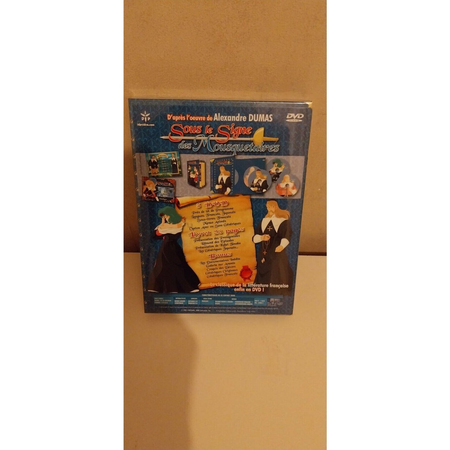 coffret dvd Sous le signe des mousquetaires - épopée 4 - manga - dartagnan