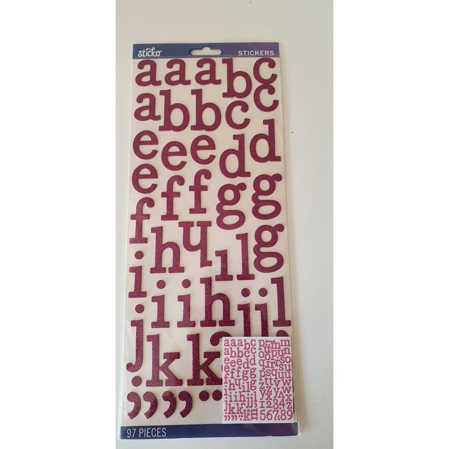 stickers sticko 97 pieces lettres alphabet