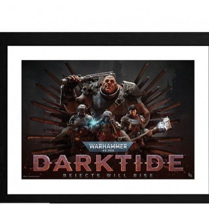 WARHAMMER 40.000 - Tirage encadré "Darktide" 30x40 -inspire-du-celebre-jeu-video-pour-les-fans-et-gamers